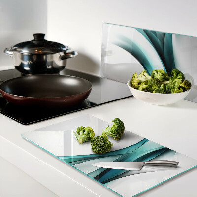 Tábua para corte Ondas em tons de azul