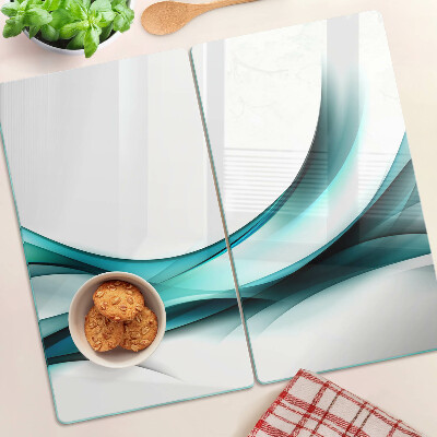 Tábua para corte Ondas em tons de azul