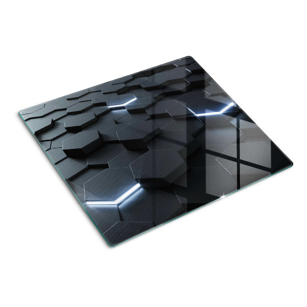 Tábua para corte Padrão hexagonal com efeito 3D