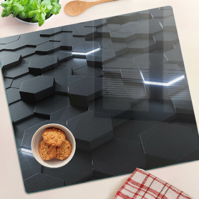 Tábua para corte Padrão hexagonal com efeito 3D