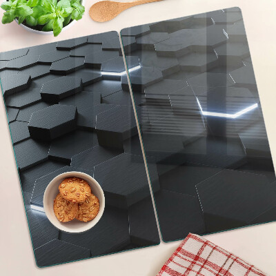 Tábua para corte Padrão hexagonal com efeito 3D