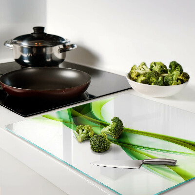 Tábua para cozinha Ondas em tons de verde