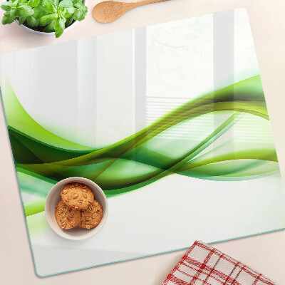 Tábua para cozinha Ondas em tons de verde