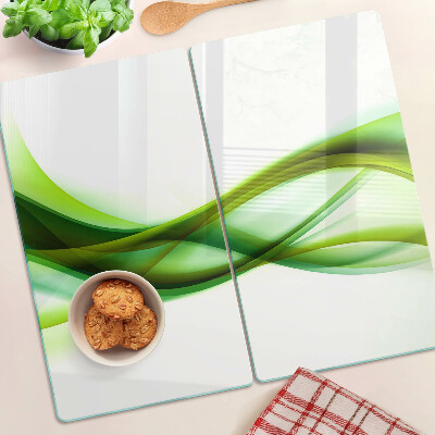 Tábua para cozinha Ondas em tons de verde