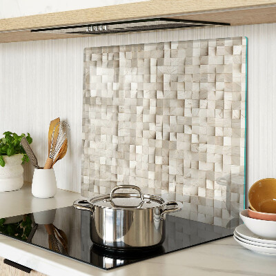 Tábua para corte Motivo de mosaico em tons neutros