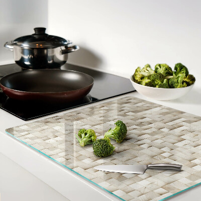 Tábua para corte Motivo de mosaico em tons neutros