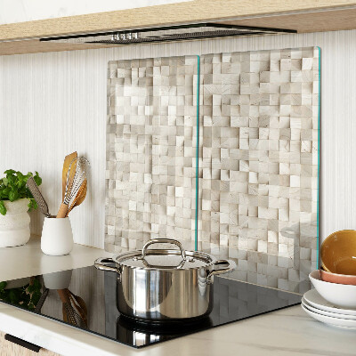 Tábua para corte Motivo de mosaico em tons neutros