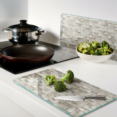 Tábua para corte Motivo de mosaico em tons neutros