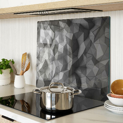 Tábua para corte Padrão geométrico abstrato em tons de cinza