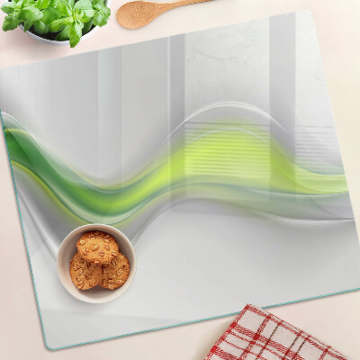 Tábua para cozinha Ondas em tons de verde