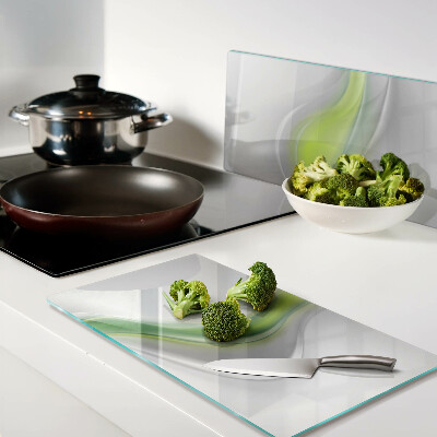 Tábua para cozinha Ondas em tons de verde