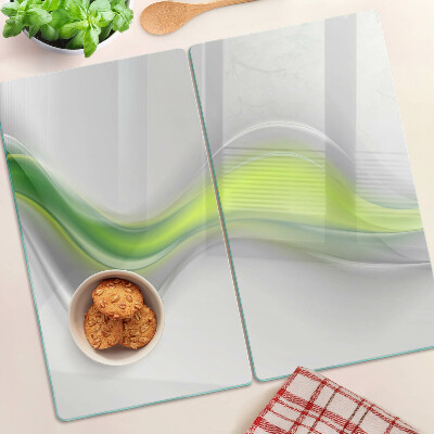 Tábua para cozinha Ondas em tons de verde