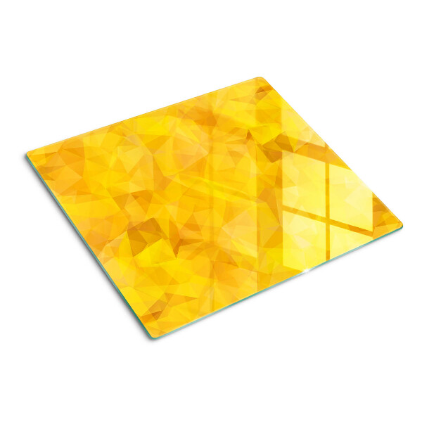 Tábua para corte Mosaico geométrico amarelo