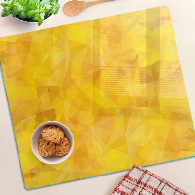 Tábua para corte Mosaico geométrico amarelo