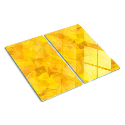 Tábua para corte Mosaico geométrico amarelo