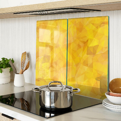 Tábua para corte Mosaico geométrico amarelo