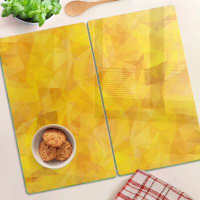 Tábua para corte Mosaico geométrico amarelo