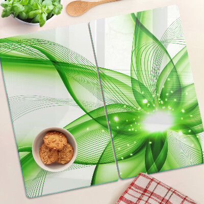 Tábua para corte Ondas abstratas verdes