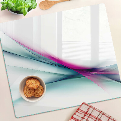 Tábua para cozinha Ondas de cores abstratas