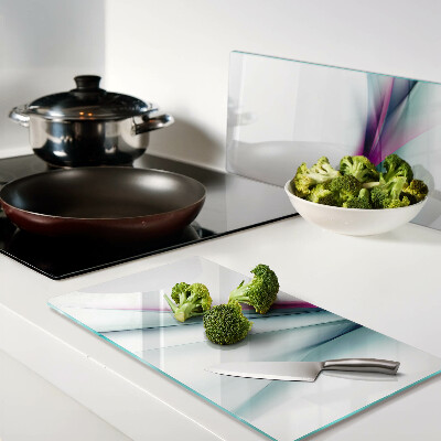 Tábua para cozinha Ondas de cores abstratas