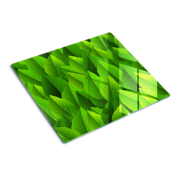 Tábua para corte Folhas em tons de verde
