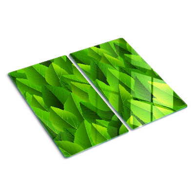 Tábua para corte Folhas em tons de verde
