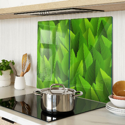 Tábua para corte Folhas em tons de verde