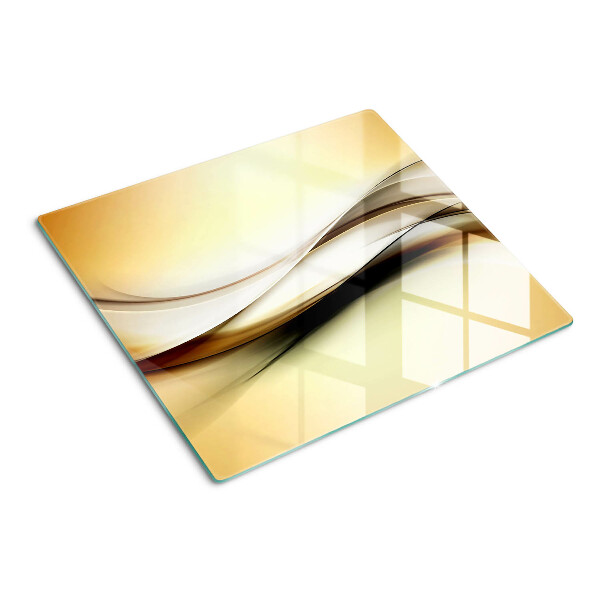 Tábua para cozinha Ondas abstratas em tons de bege