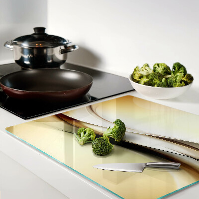 Tábua para cozinha Ondas abstratas em tons de bege