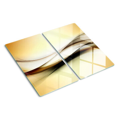 Tábua para cozinha Ondas abstratas em tons de bege