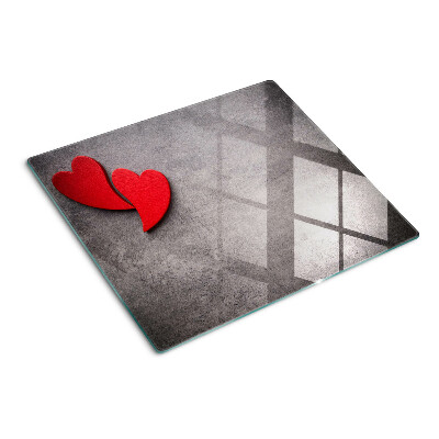 Tábua para cozinha Coração no fundo da janela