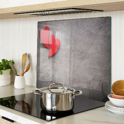 Tábua para cozinha Coração no fundo da janela