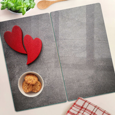 Tábua para cozinha Coração no fundo da janela