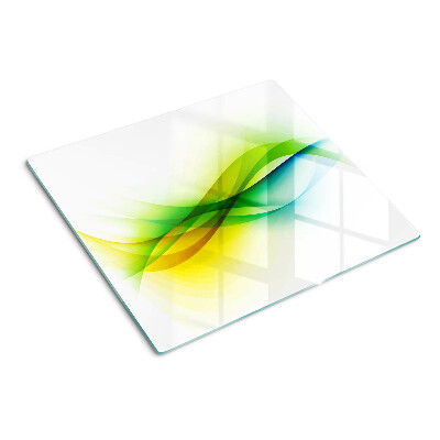 Tábua para cozinha Ondas de cores abstratas