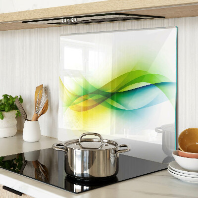 Tábua para cozinha Ondas de cores abstratas