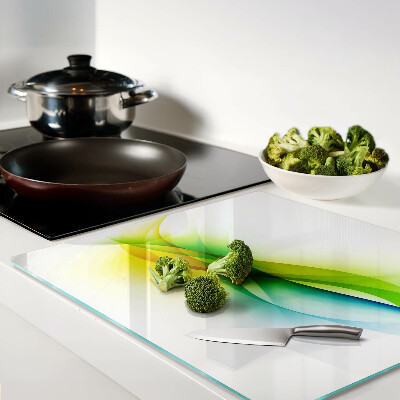 Tábua para cozinha Ondas de cores abstratas