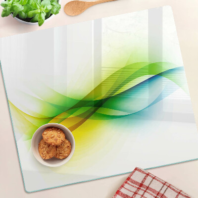 Tábua para cozinha Ondas de cores abstratas