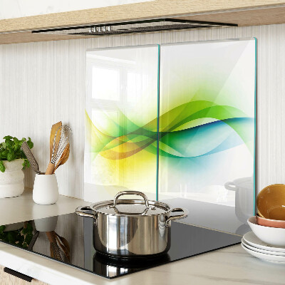 Tábua para cozinha Ondas de cores abstratas