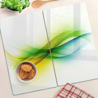 Tábua para cozinha Ondas de cores abstratas