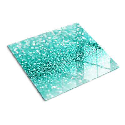 Tábua para cozinha Glitter turquesa cintilante