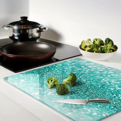 Tábua para cozinha Glitter turquesa cintilante