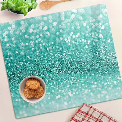 Tábua para cozinha Glitter turquesa cintilante