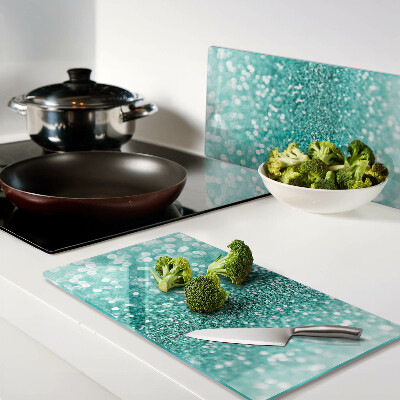 Tábua para cozinha Glitter turquesa cintilante