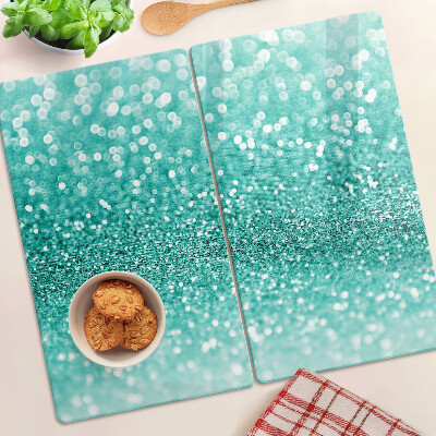 Tábua para cozinha Glitter turquesa cintilante