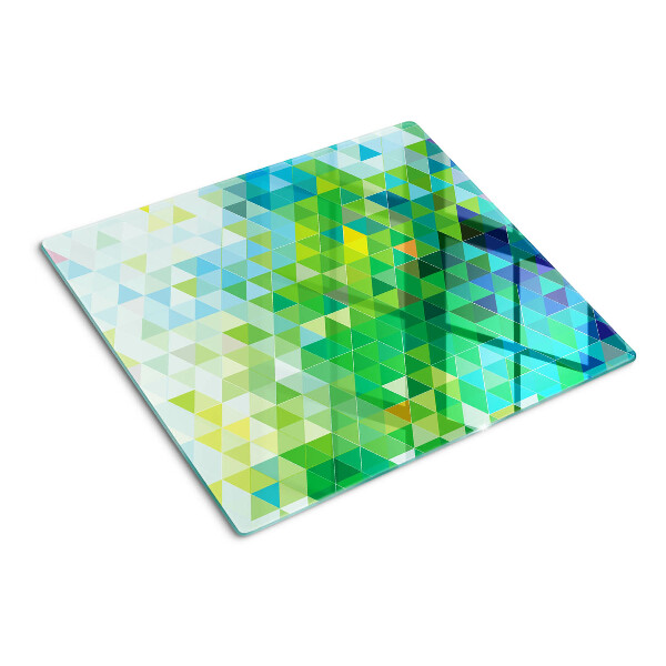 Tábua para corte A geometria dos triângulos coloridos