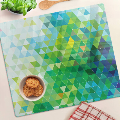 Tábua para corte A geometria dos triângulos coloridos