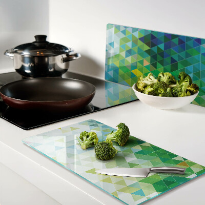 Tábua para corte A geometria dos triângulos coloridos