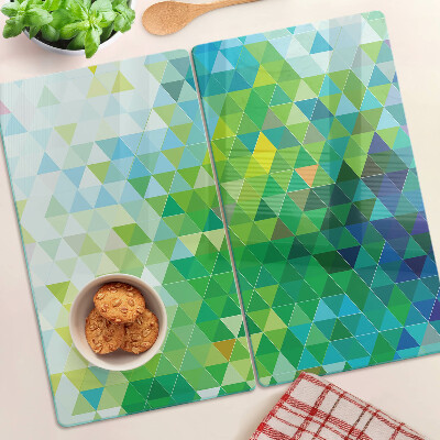 Tábua para corte A geometria dos triângulos coloridos