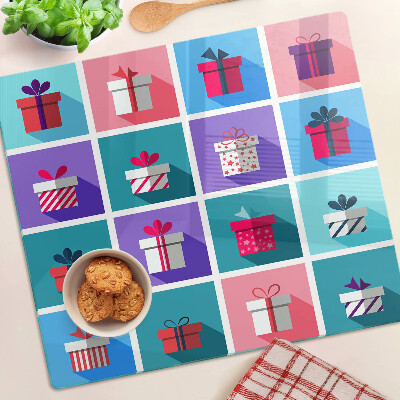 Tábua para cozinha Motivos para presentes em várias cores