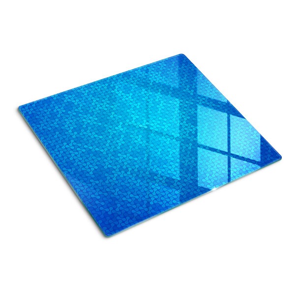 Tábua para cozinha Um padrão ondulado em tons de azul